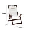 Outdoor solid wood folding chair