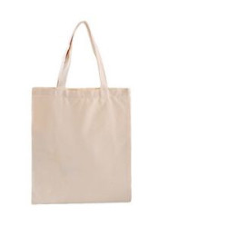 Natural Canvas Convention Tote Bag with Shoulder Strap