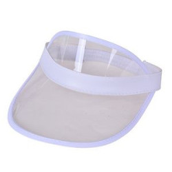Plastic Clear Sun Visor Hat