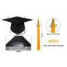 Matte Graduation Gown Cap Tassel Set 2025