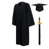Matte Graduation Gown Cap Tassel Set 2025