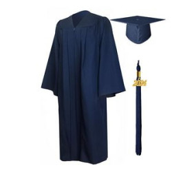 Matte Graduation Gown Cap Tassel Set 2025