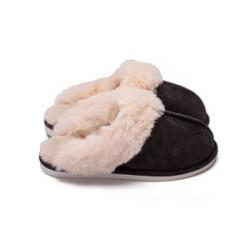 Faux Fur House Slipper Scuff Foam Slip Anti-Skid Sole