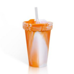 Silicone Cup With Lid And Straw