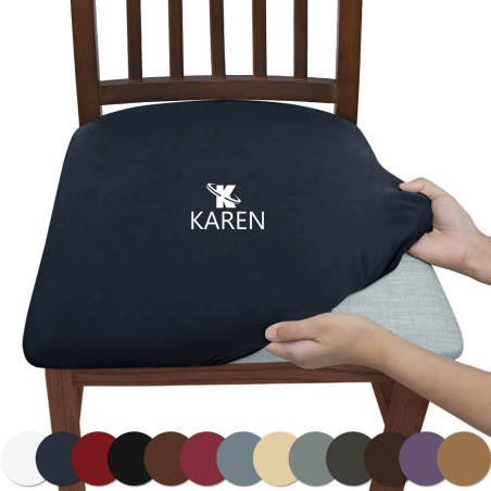 Olid Color Luxury Brushed Chair Covers