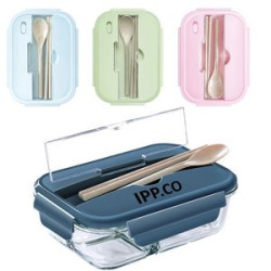 Glass Meal Prep Containers 3 Compartment with Lids