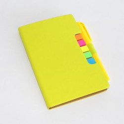 Spiral Notebook Business Notepad with Sticky Notes