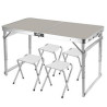 Portable Aluminum Table Chairs Set