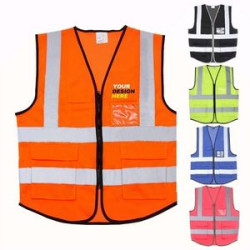 Multi-pocket Safety Reflective Vest