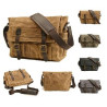 Canvas Laptop Leather Briefcase
