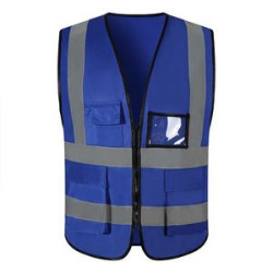 Safety Vest Reflective With Pockets And Zipper