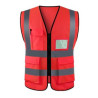 Safety Vest Reflective With Pockets And Zipper