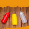 24 oz Plastic Squeeze Sauce Bottles with Nozzle Caps