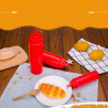 24 oz Plastic Squeeze Sauce Bottles with Nozzle Caps