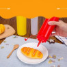 24 oz Plastic Squeeze Sauce Bottles with Nozzle Caps