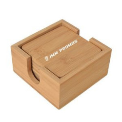 Bamboo Coaster Set