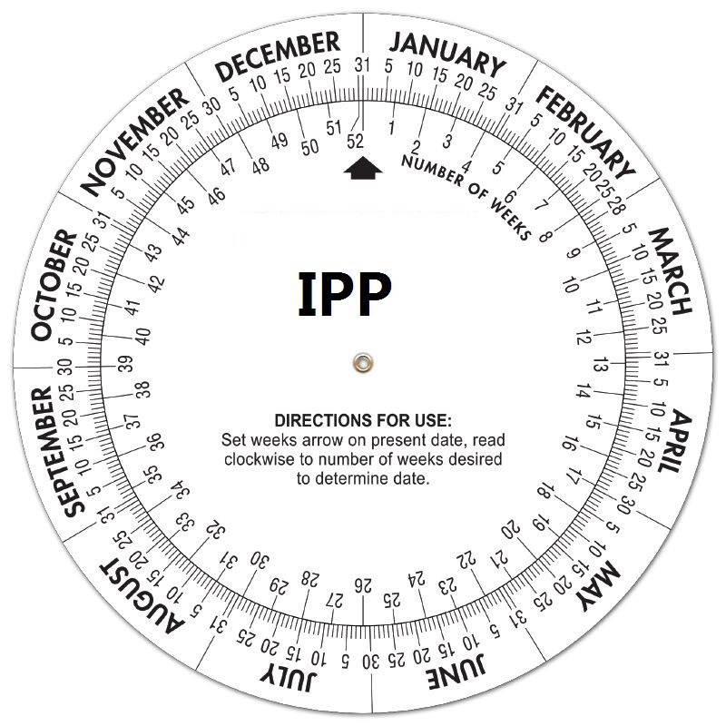 Plastic Date Finder Wheel Calculator