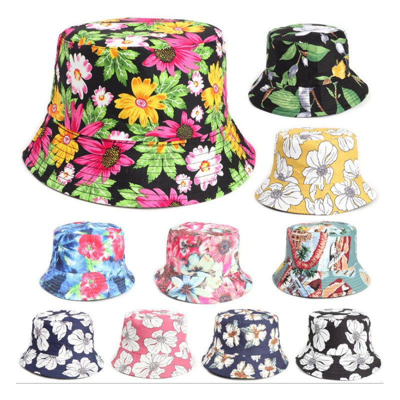 Folk Style Flower Fisherman Hat