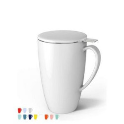 15 OZ Porcelain Tea Mug with Infuser and Lid