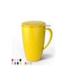 15 OZ Porcelain Tea Mug with Infuser and Lid