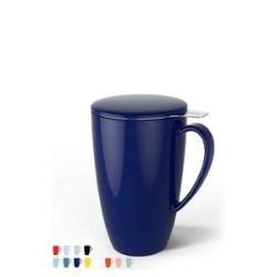 15 OZ Porcelain Tea Mug with Infuser and Lid