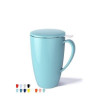 15 OZ Porcelain Tea Mug with Infuser and Lid
