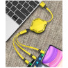 Multi USB Charging Cable Retractable 3in1 Universal Charger