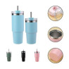 Tumbler with Straw and Lid Iced Coffee Travel Mug Cup