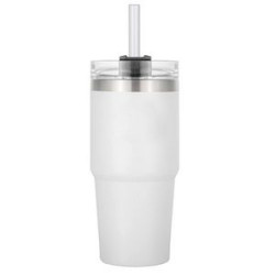 Tumbler with Straw and Lid Iced Coffee Travel Mug Cup