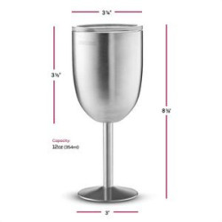 Premium Steel Wine Glasses