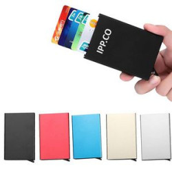 Aluminum RFID Cardholder 0.4 Inch Slim Minimalist Wallet