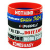 Motivational Silicone Bracelet Wristbands