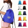Drawstring Bag with A Front Zipper Pocket