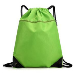 Drawstring Bag with A Front Zipper Pocket