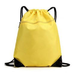 Drawstring Bag with A Front Zipper Pocket