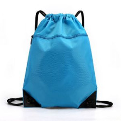 Drawstring Bag with A Front Zipper Pocket