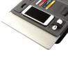 A4 Padfolio Leather Folder Waterproof W/ 6000Mah Power Bank