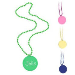 Paint bead necklace