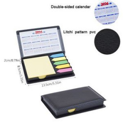 Business Pu Note Box With Calendar