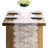 Lace Table Runner 14*118 In White Classy for Rustic Wedding