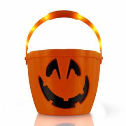 Pumpkin Light Handle Halloween Buckets