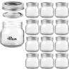Clear 8Oz Glass Jars With Lids