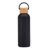 17 Oz Stainless Steel Water Bottle With Bamboo Lid