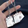 Playing card keychain