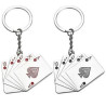 Playing card keychain