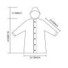 Non-disposable EVA outdoor raincoat
