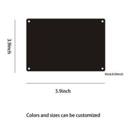Customizable Aluminum Blank Sign for Office and Business