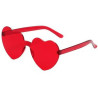 Rimless Heart Shape Sunglasses