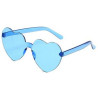 Rimless Heart Shape Sunglasses