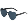 Rimless Heart Shape Sunglasses
